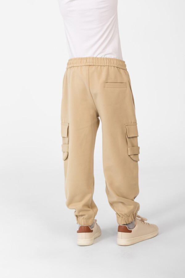 Boy's Oversized Sweatpants With Elastic Waistband And Side Pockets