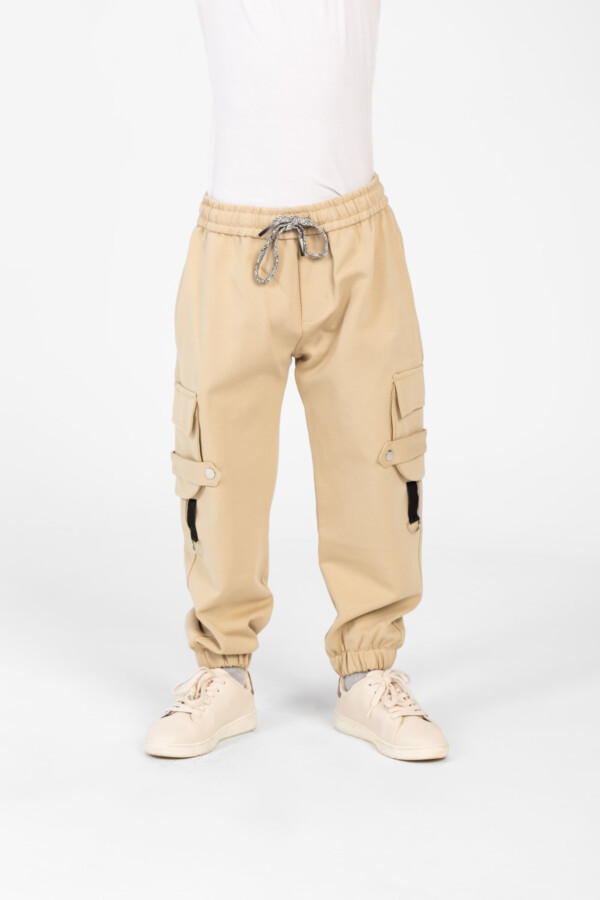 Boy's Oversized Sweatpants With Elastic Waistband And Side Pockets