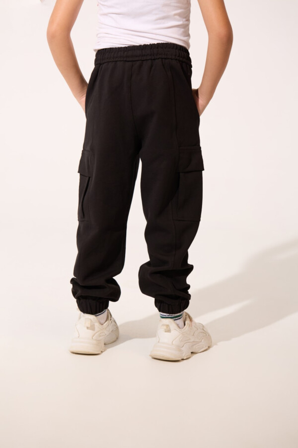 Boy's Oversize Sweatpants With Elastic Waistband And Side Pockets