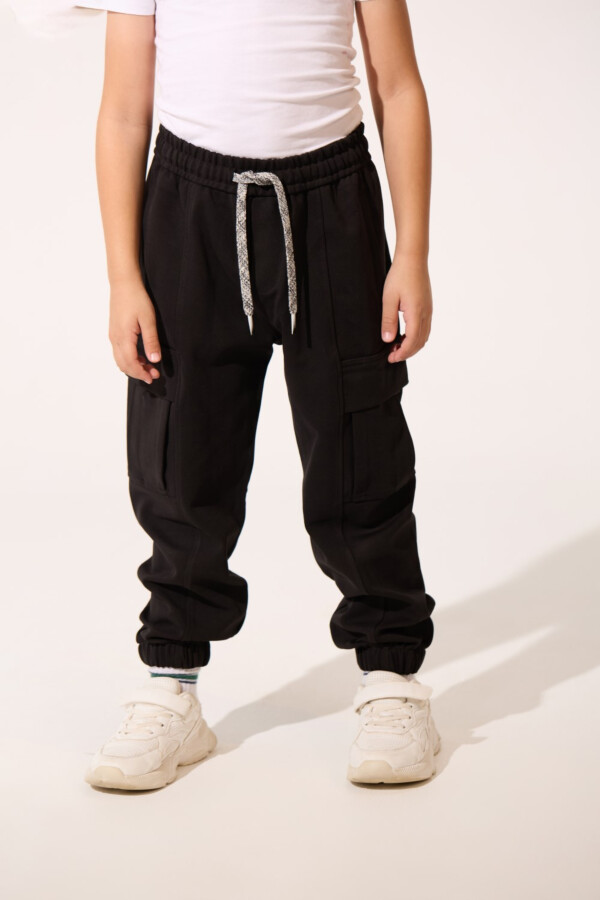 Boy's Oversize Sweatpants With Elastic Waistband And Side Pockets