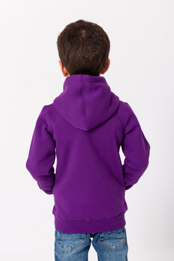 Boy's Hoodie Padded With Front Smile Faces Print Hooded Sweatshirt
