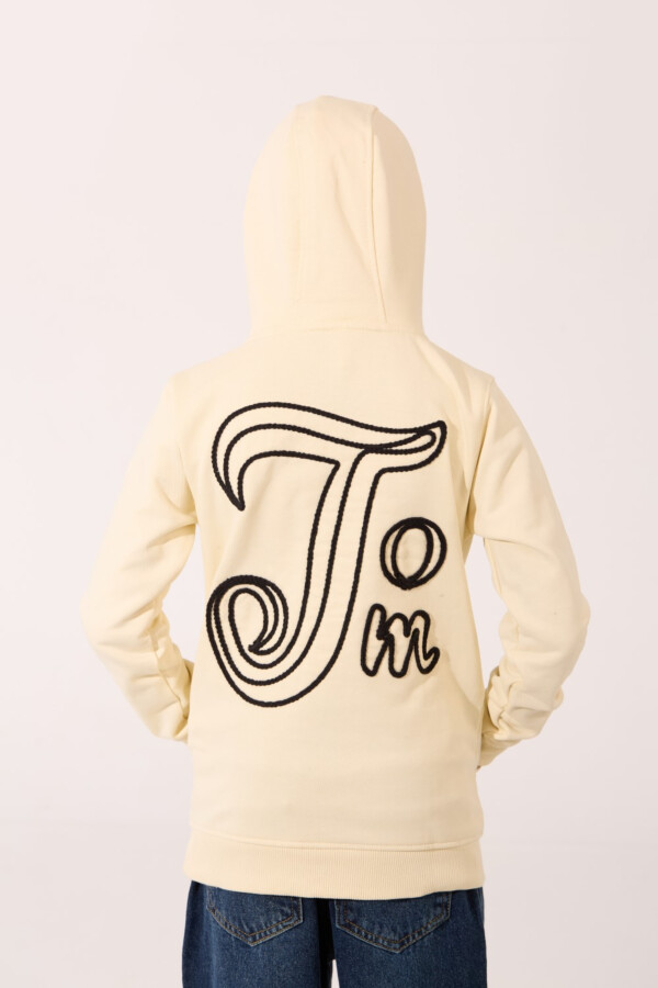 Boy's Tomato Slim Fit Sweatshirt With Front Pocket And Hood