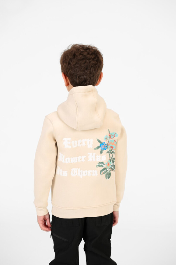 Boy's Zippered Sweatshirt With Front And Back Print
