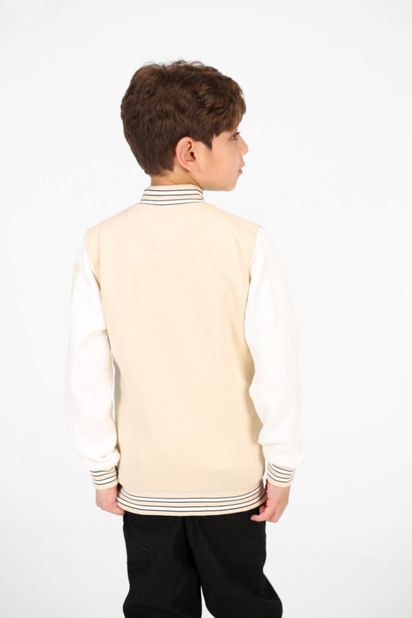 سويت شيرت أولادي بيسبول بأكمام طويلة مطبوع 