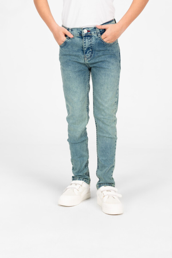 بنطلون جينز أولادي توميتو يوزد سليم فيت 