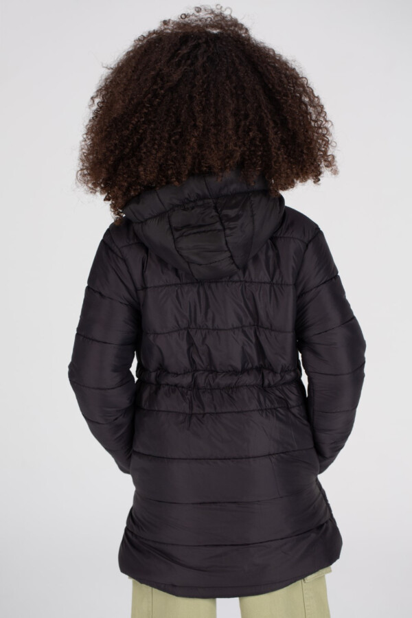 Girl's Long Waterproof Padded Hooded Jacket