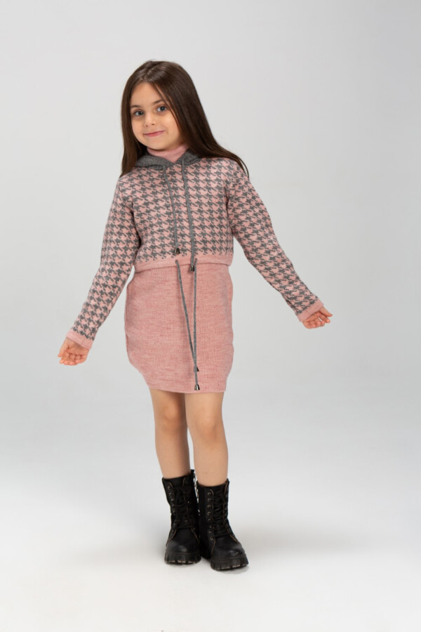 Girl's Long Sleeve Basic Regular Fit Outfit With Unqiue Design