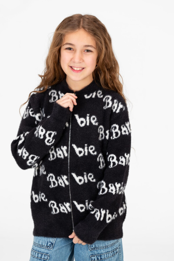 Girl's Jakar Barbie Print Full Zip Pullover
