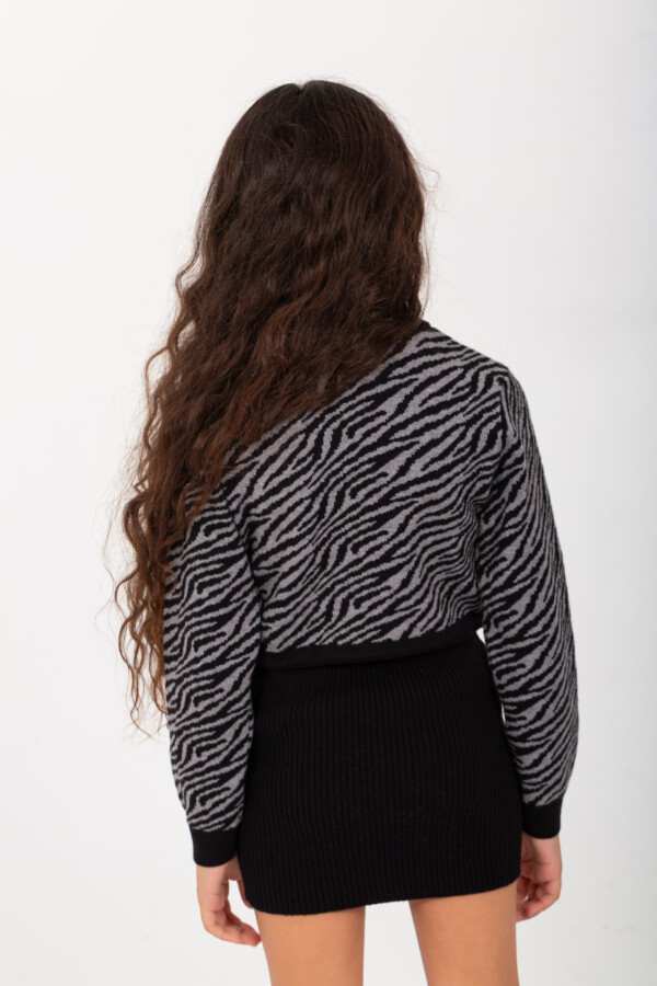 أوت فت بناتي برقبة عالية بأكمام طويلة سادة قصير من الصوف الناعم