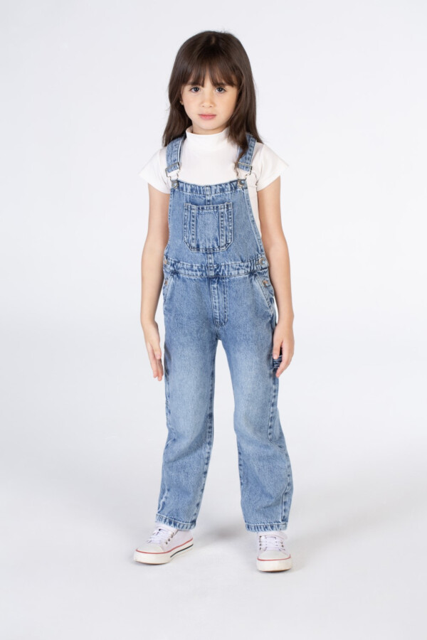Girls jeans Slouchy Jumpsuit With A Front Pocket And A Unique Cut