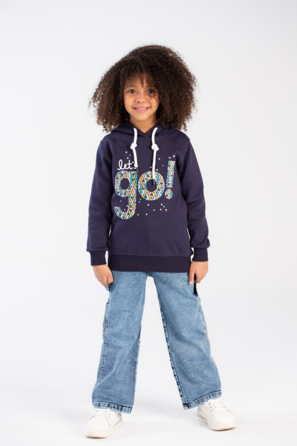 Girl's Hoodie Front Unique Printed Padded Sweatshirt