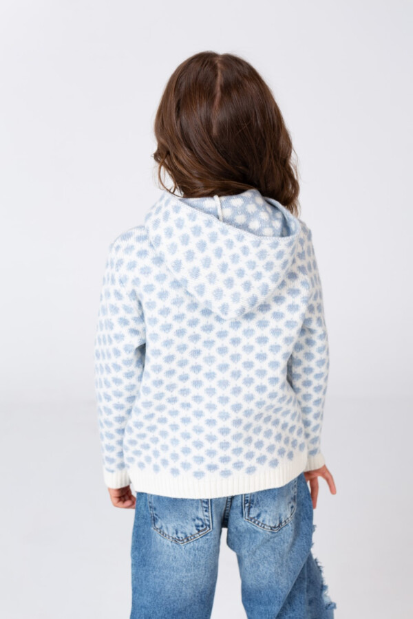 Girl's Hooded Round Neck Pullover With Comfortable Winter Material