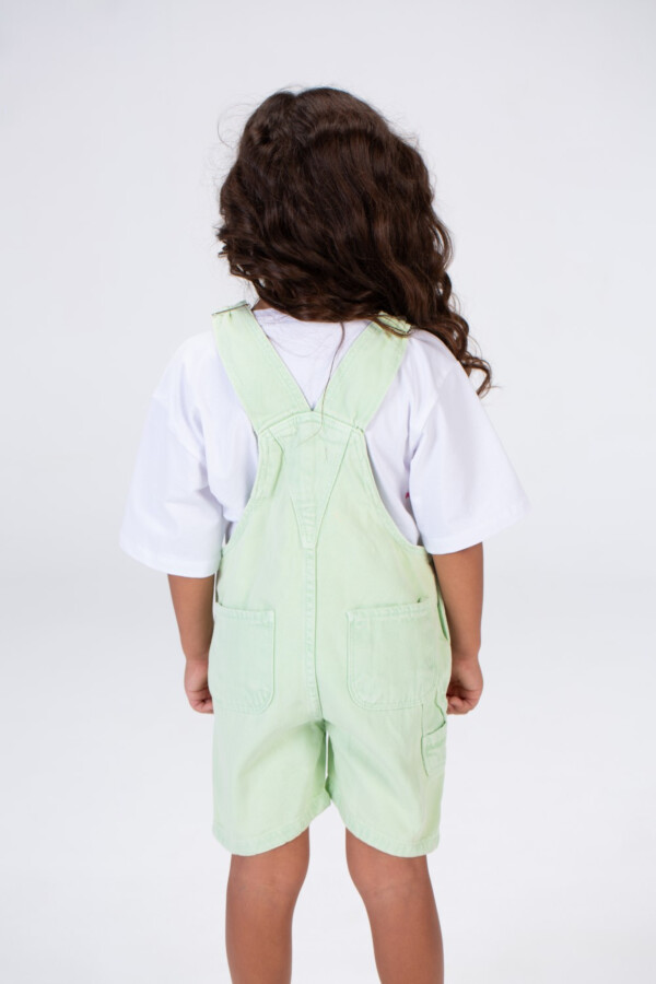 Girls Denim Jumpsuit Used Slouchy In Basic Summer Colors