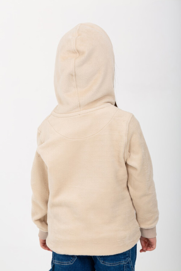 Girl's Winter Hooded Front Printed Sweatshirt