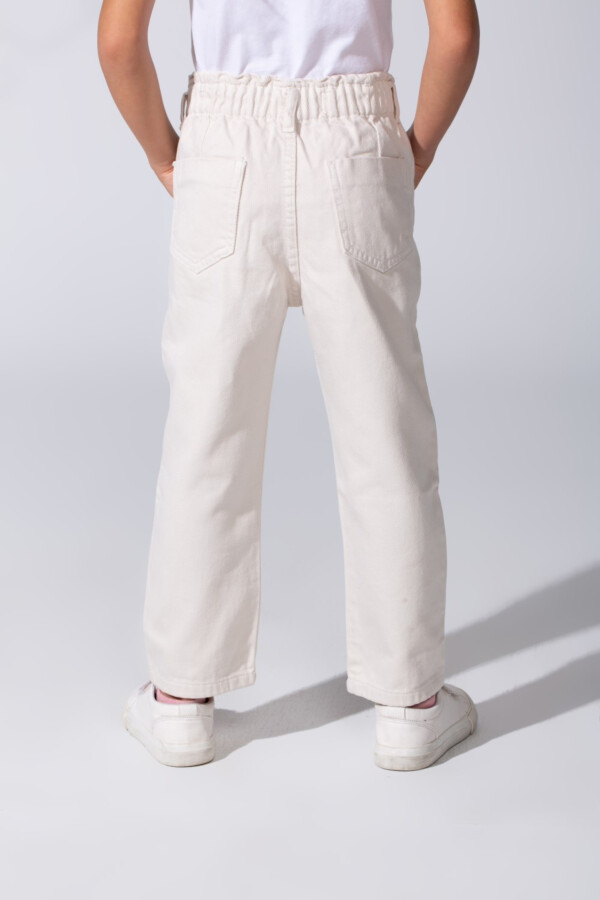 Girl's Boyfriend Gabardine Trousers Pants With Pockets And A Modern Design