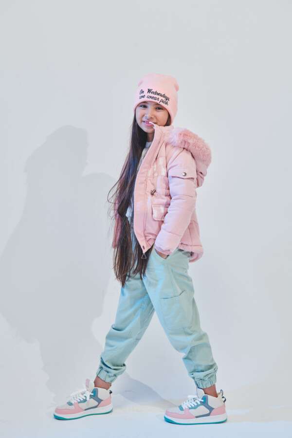 Girl's Cargo Made Of Soft Gabardines With High Quality Pants