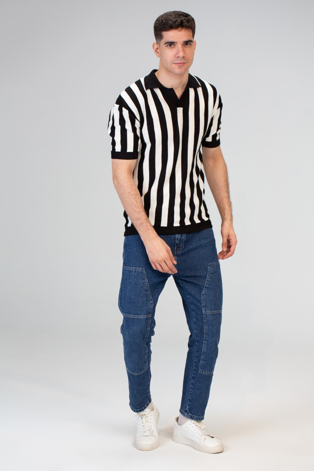 Mens Polo T-shirt With Short Sleeves And Comfortable Practical Material