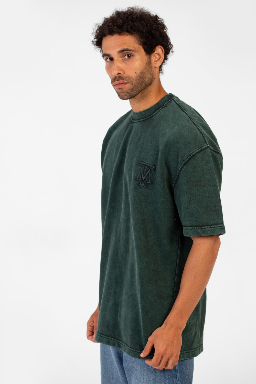 Men's Tomato Washed Short Sleeve Crew Neck T-Shirt With Unique Essential Details
