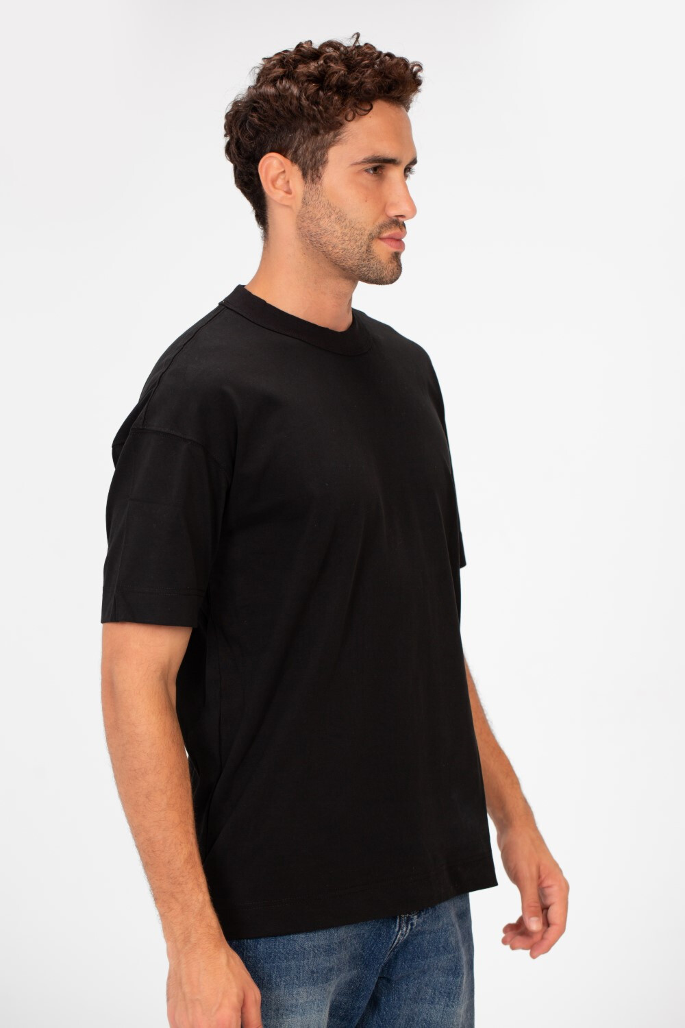 Men's Basic Plain Regular Fit High Quality Short Sleeve Round Neck T-Shirt