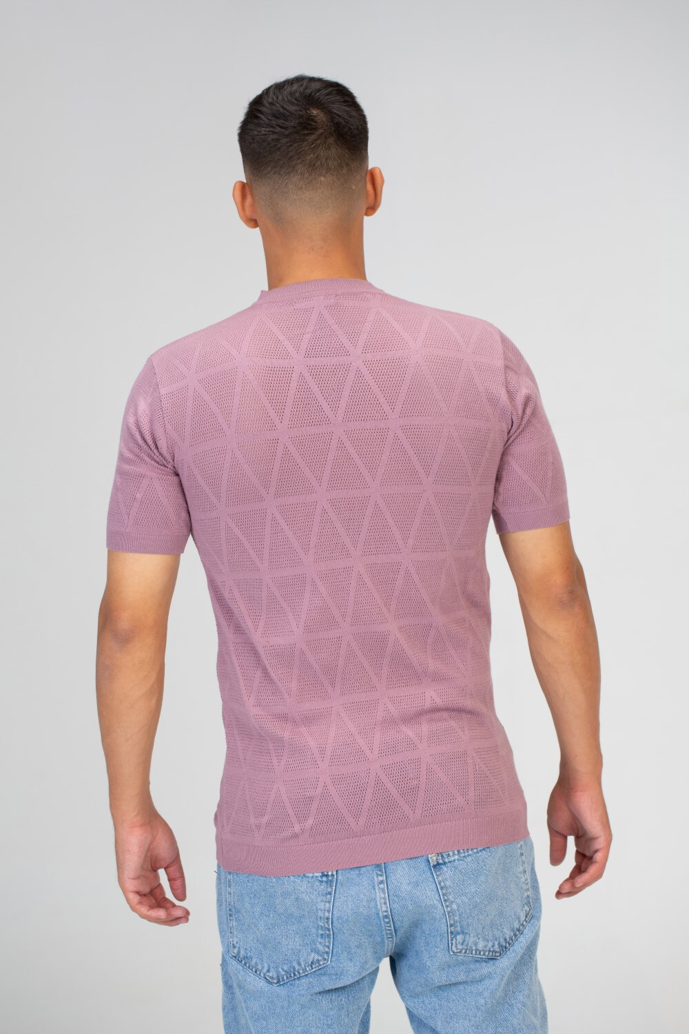 Mens Basic Plain Slim Fit Short Sleeves Trico T-Shirt