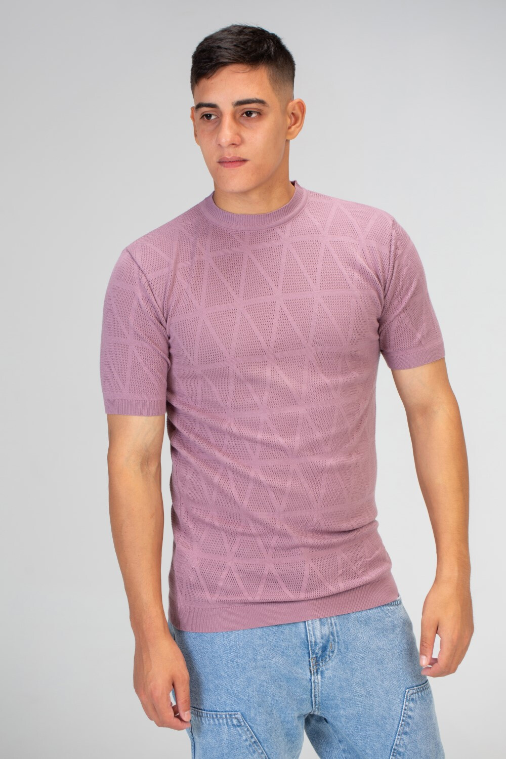 Mens Basic Plain Slim Fit Short Sleeves Trico T-Shirt