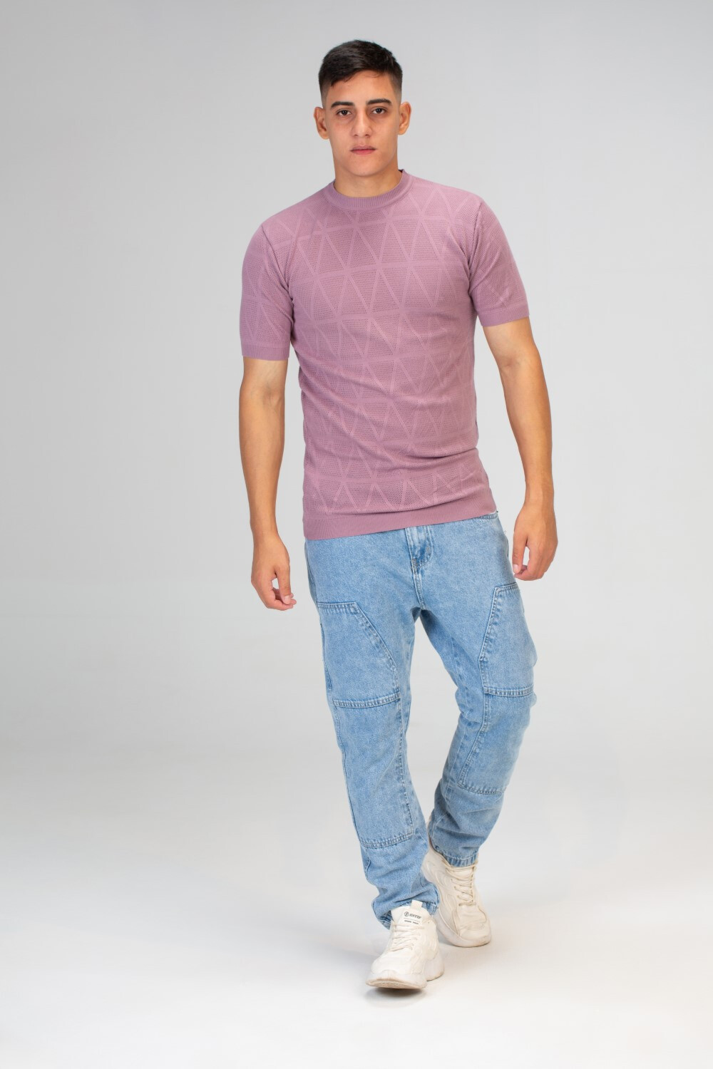 Mens Basic Plain Slim Fit Short Sleeves Trico T-Shirt