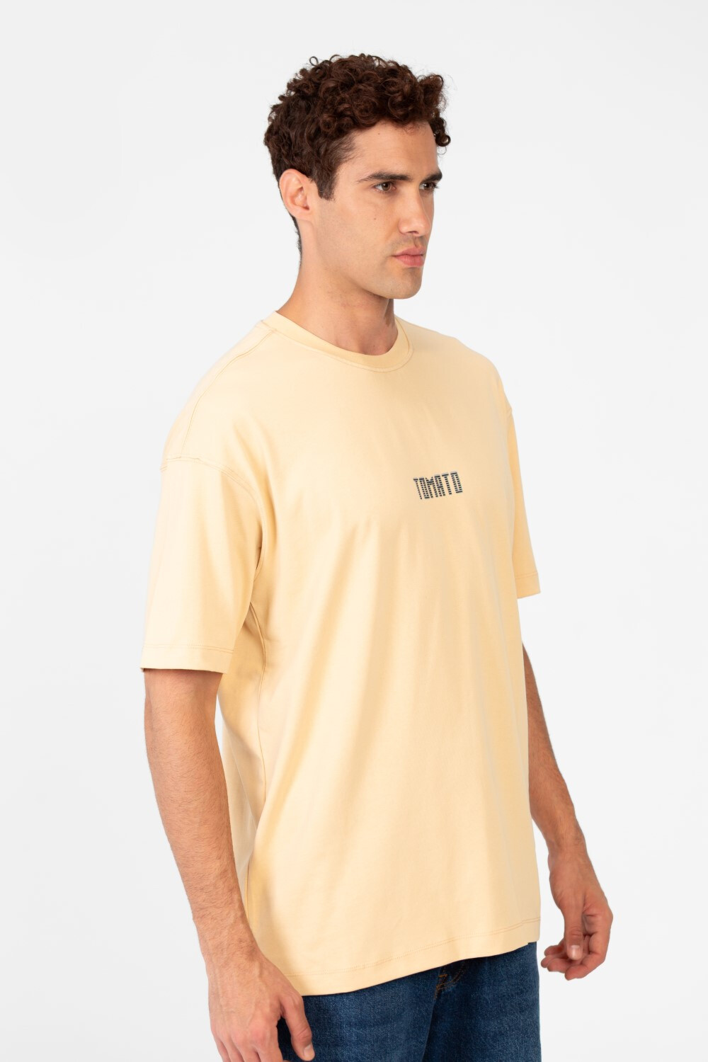 Men's Round Tomato Print Regular Fit T-Shirt