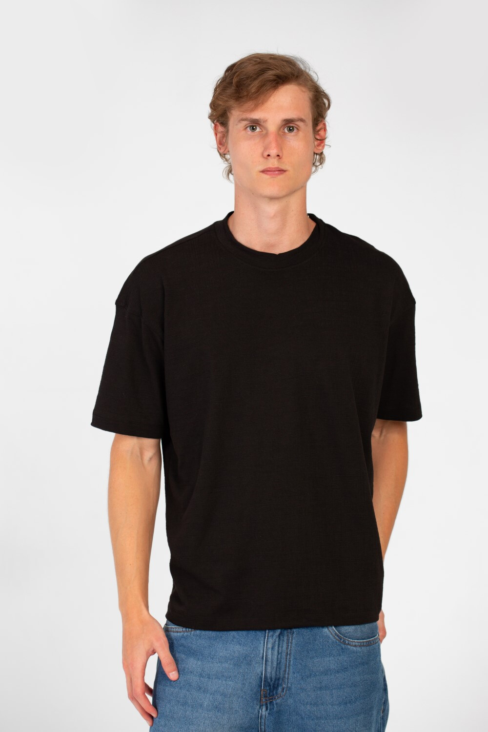 Men's Tomato Basic Summer Plain Regular Fit Short Sleeves Round Neck T-Shirt