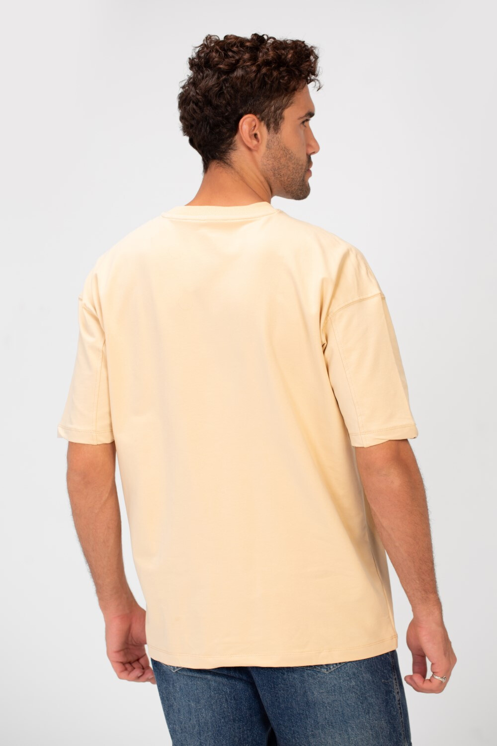 Men's Tomato Basic Regular Fit Round Neck Melton T-Shirt