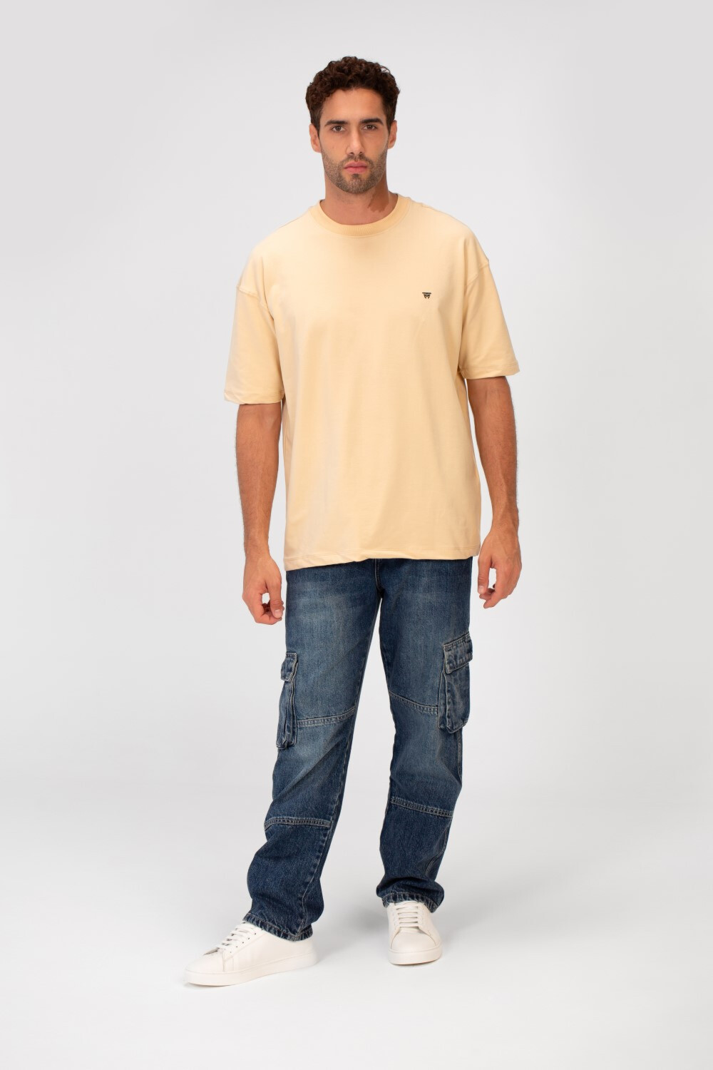 Men's Tomato Basic Regular Fit Round Neck Melton T-Shirt