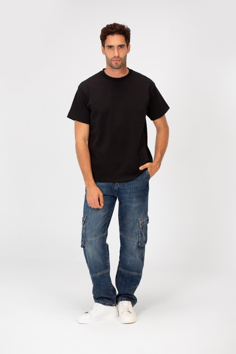 Men's Basic Plain Round Neck Short Sleeve T-shirt