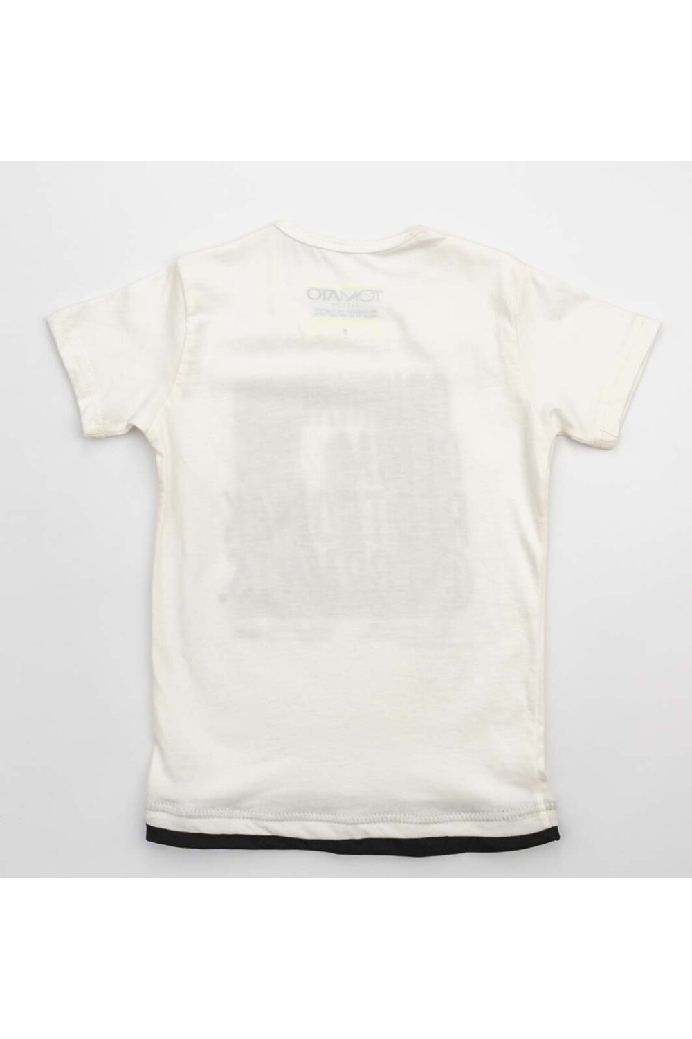 Boy's Printed Cotton T-shirt With Crew Neck