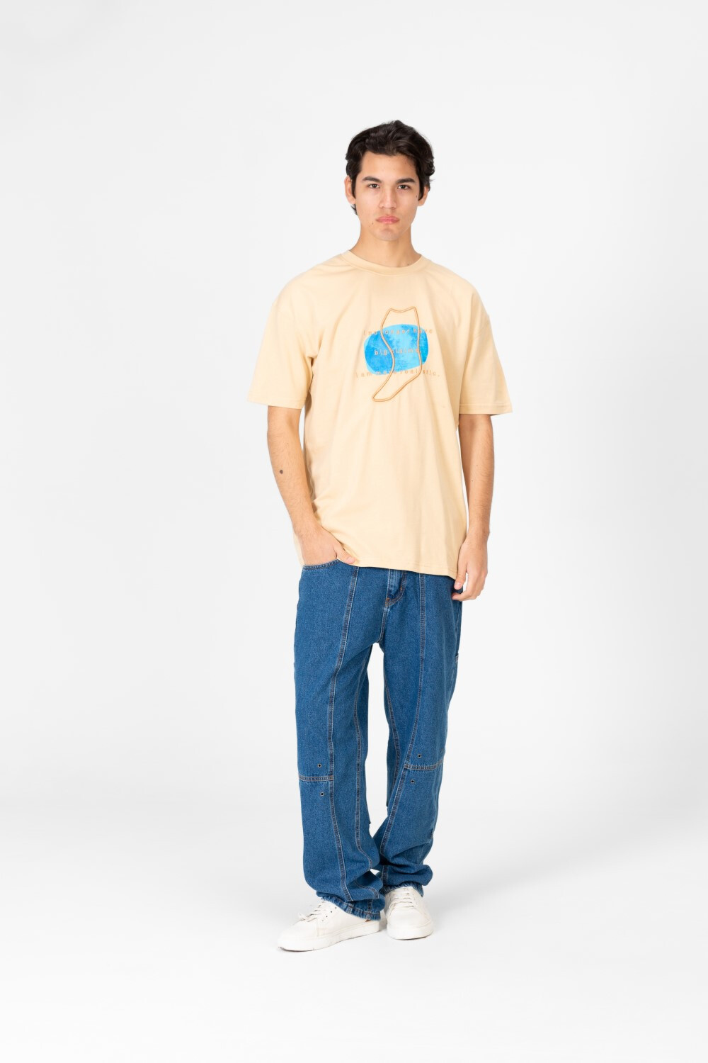 Men's Oversized Printed Half Sleeve Shirt