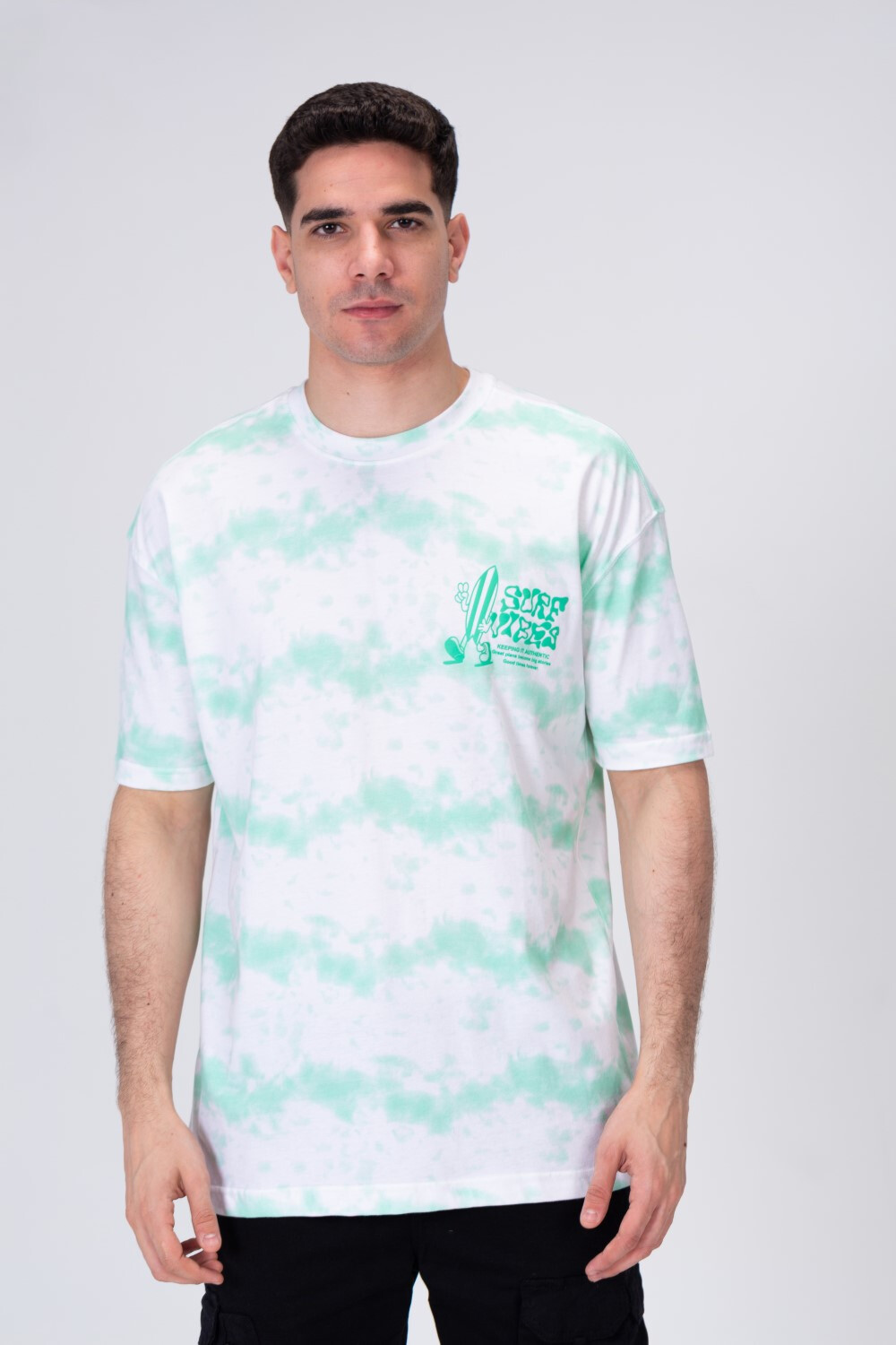 Mens Printed T-shirt With Round Neck