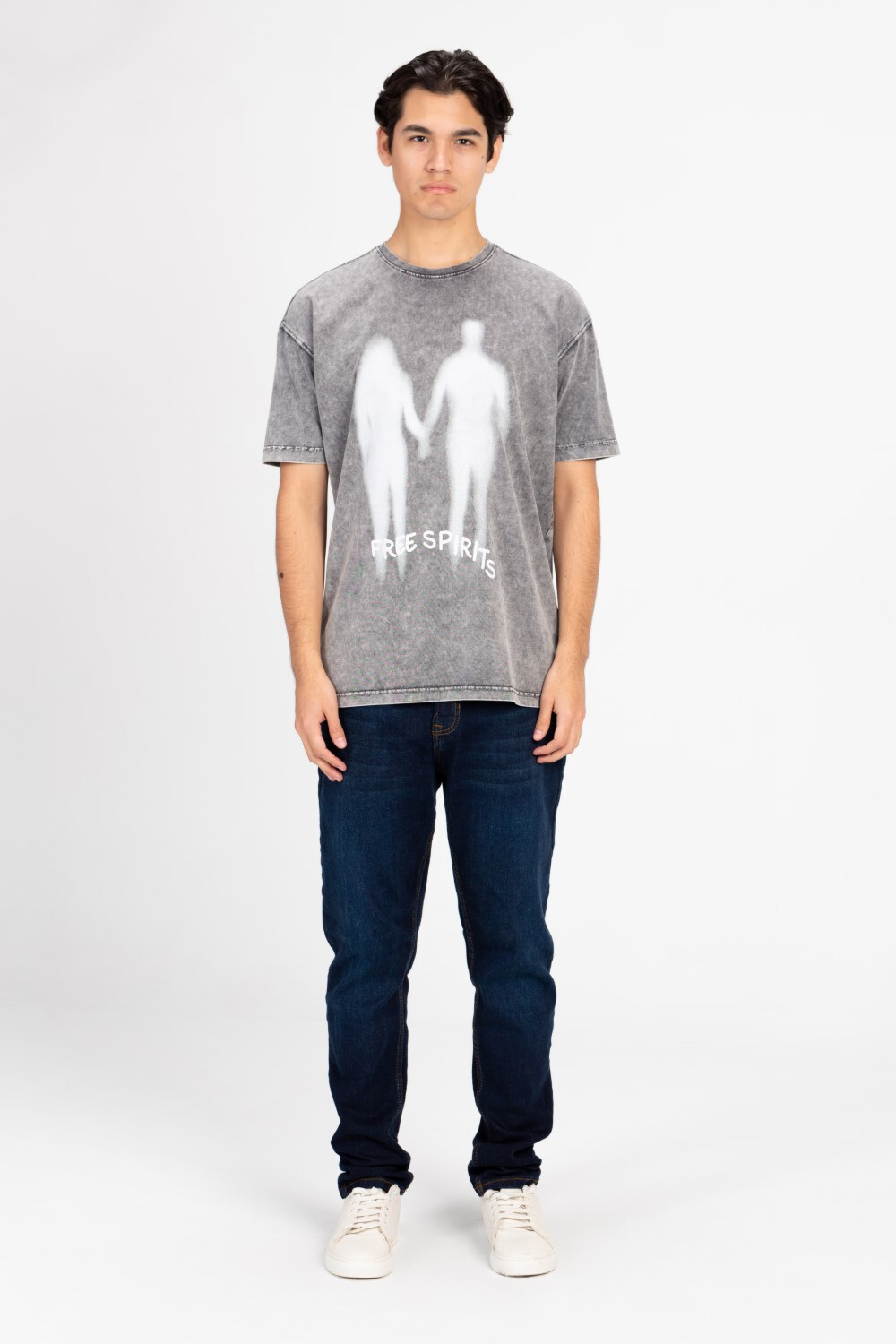 Men's Oversized Printed Washed T-Shirt
