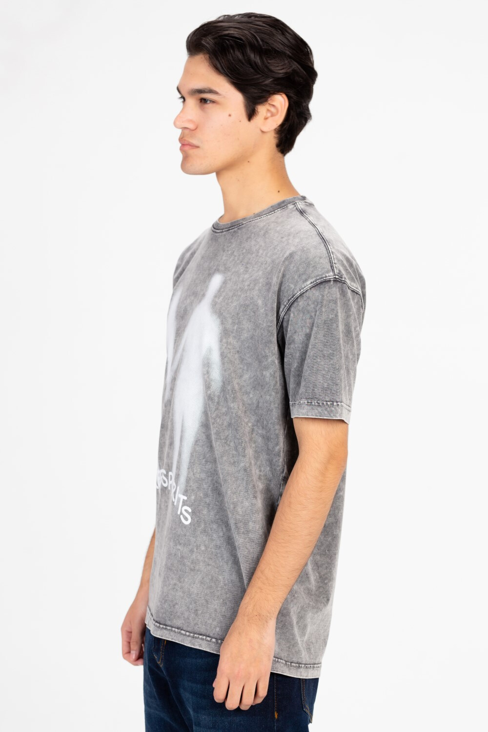 Men's Oversized Printed Washed T-Shirt