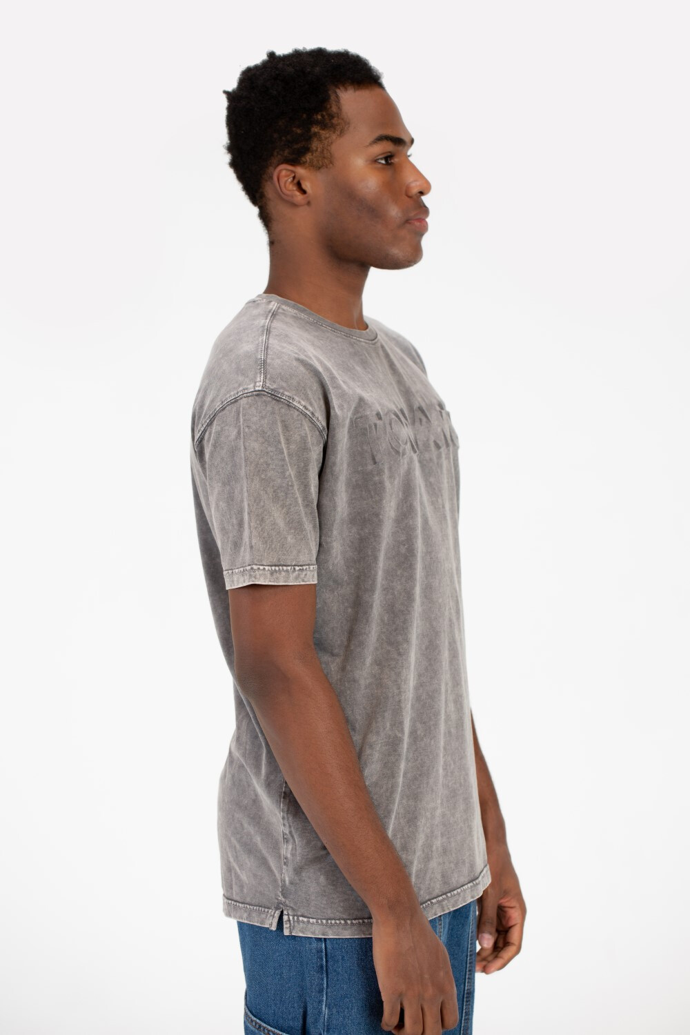 Men's Tomato Washed Oversized Half Sleeve T-Shirt