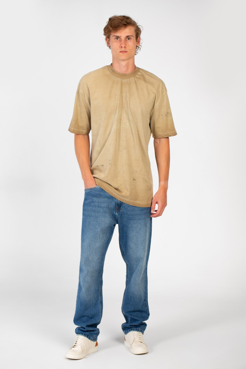 Men's Bolivar Oversized Short Sleeve Crew Neck Printed T-Shirt