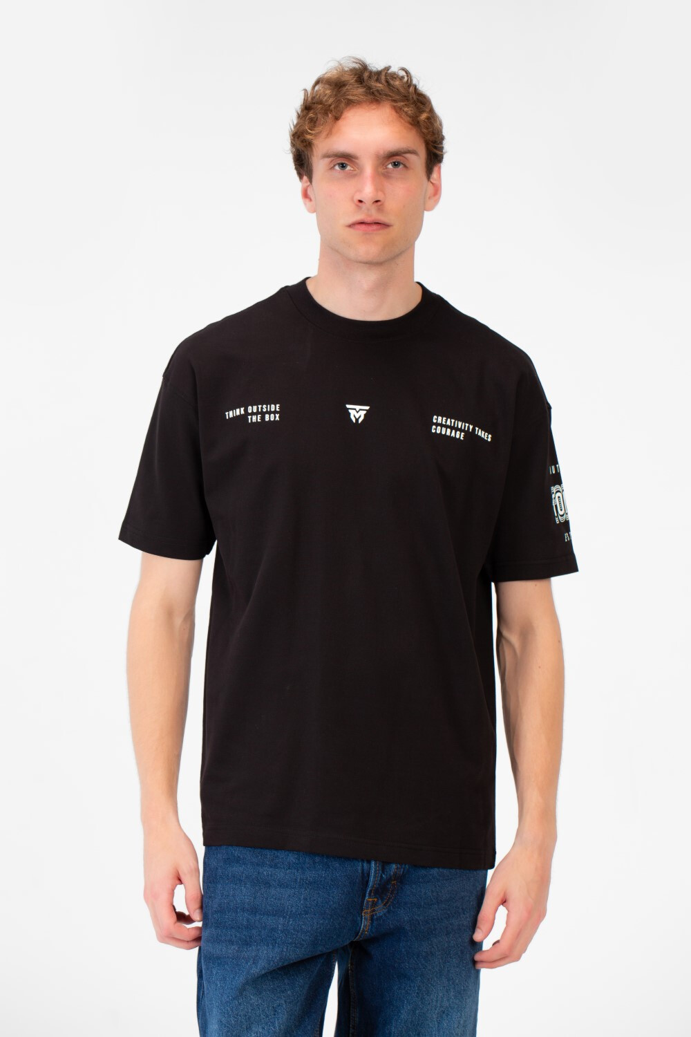 Men's Summer Melton Creativity Print Regular Fit T-Shirt