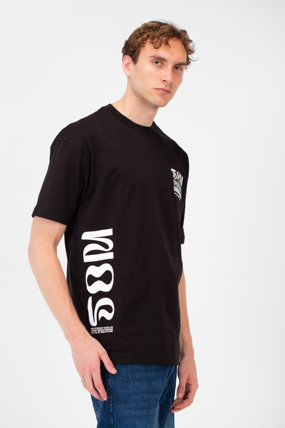 Men's Summer Melton Printed Regular Fit Short Sleeve T-Shirt