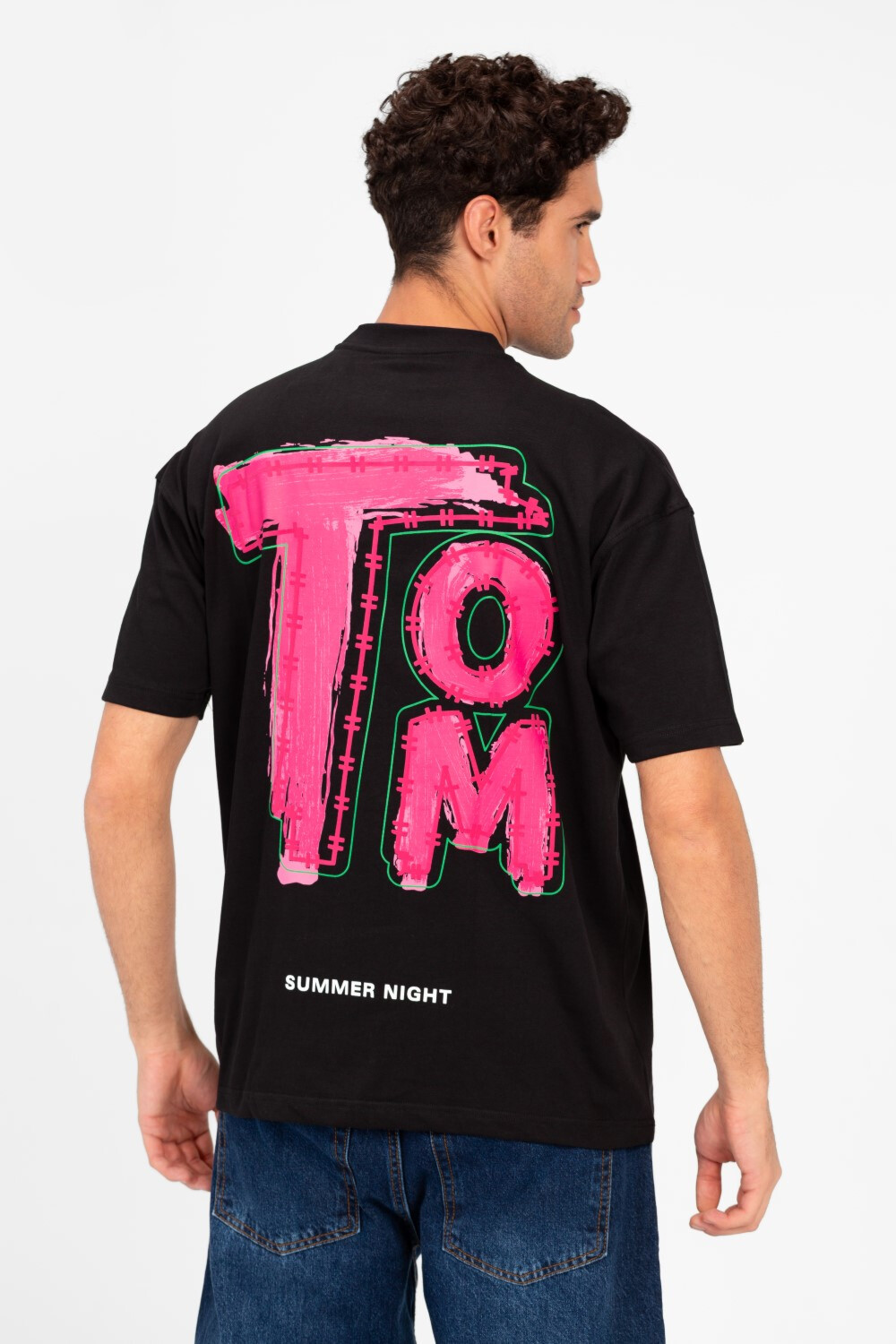 Men's Tomato Print Regular Fit T-Shirt