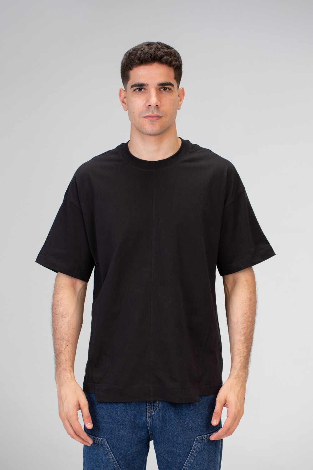 Mens Oversize Short sleeves T-shirt With Round Neck And Milton material