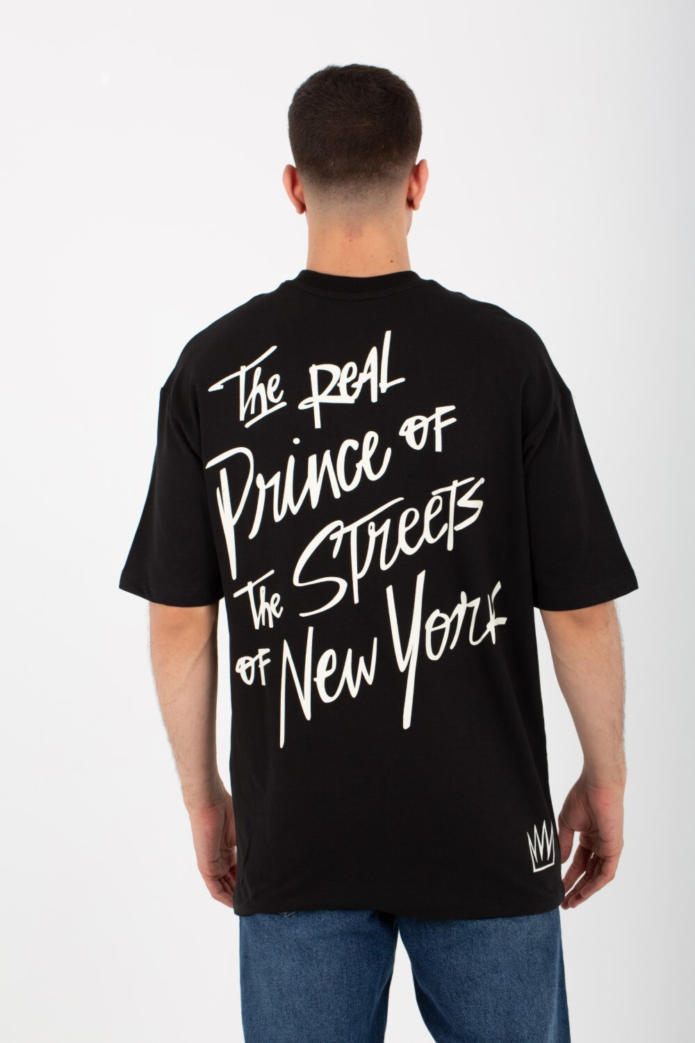 Mens Milton Round Neck Half Sleeves T-Shirt Printed On The Front And Back