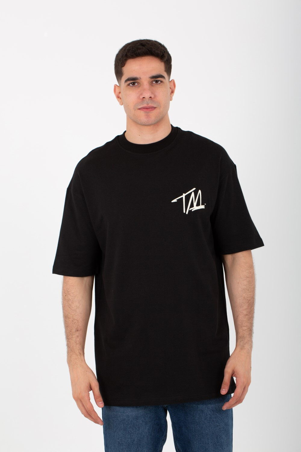 Mens Milton Round Neck Half Sleeves T-Shirt Printed On The Front And Back