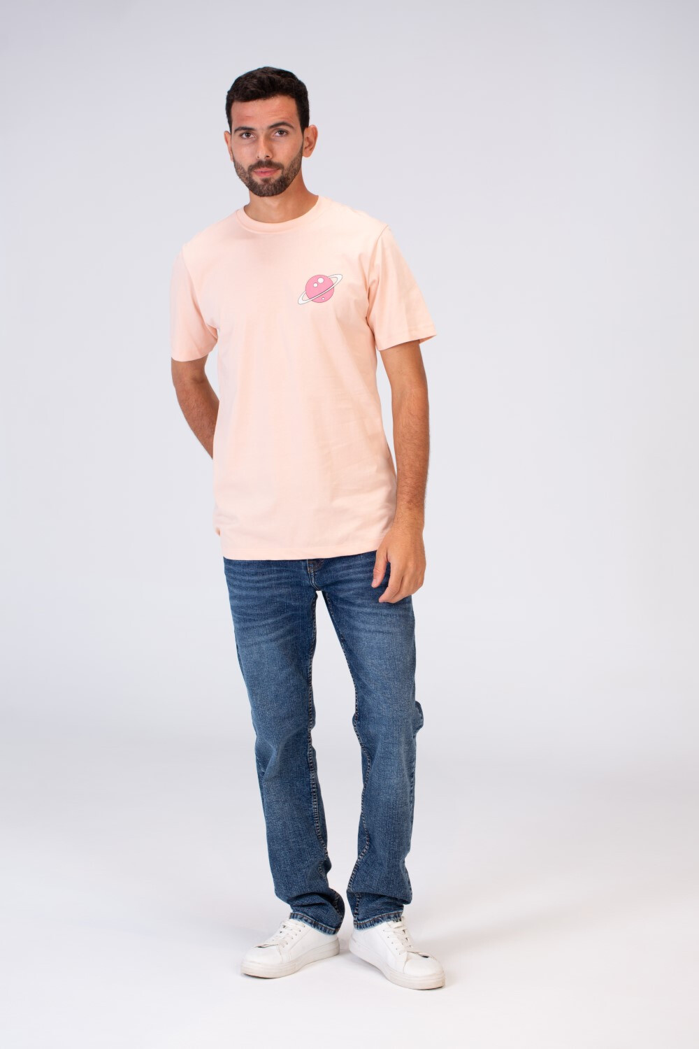 Mens Slim Fit T-shirt With Short Sleeves And Breathable Fabric
