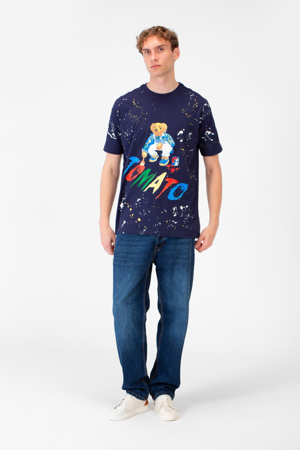 Men's Regular Fit Graphic Print Short Sleeve Crew Neck T-Shirt