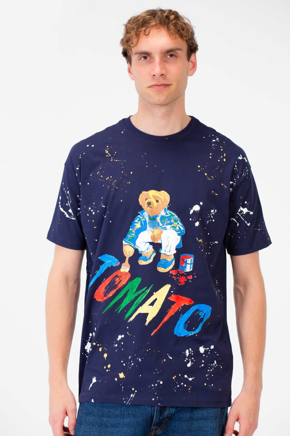 Men's Regular Fit Graphic Print Short Sleeve Crew Neck T-Shirt