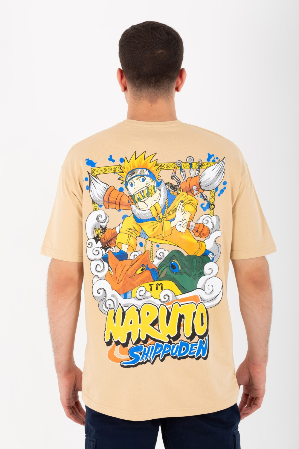 Mens Oversize Round Neck T-shirt Made Of High Quality Summer Melton Material