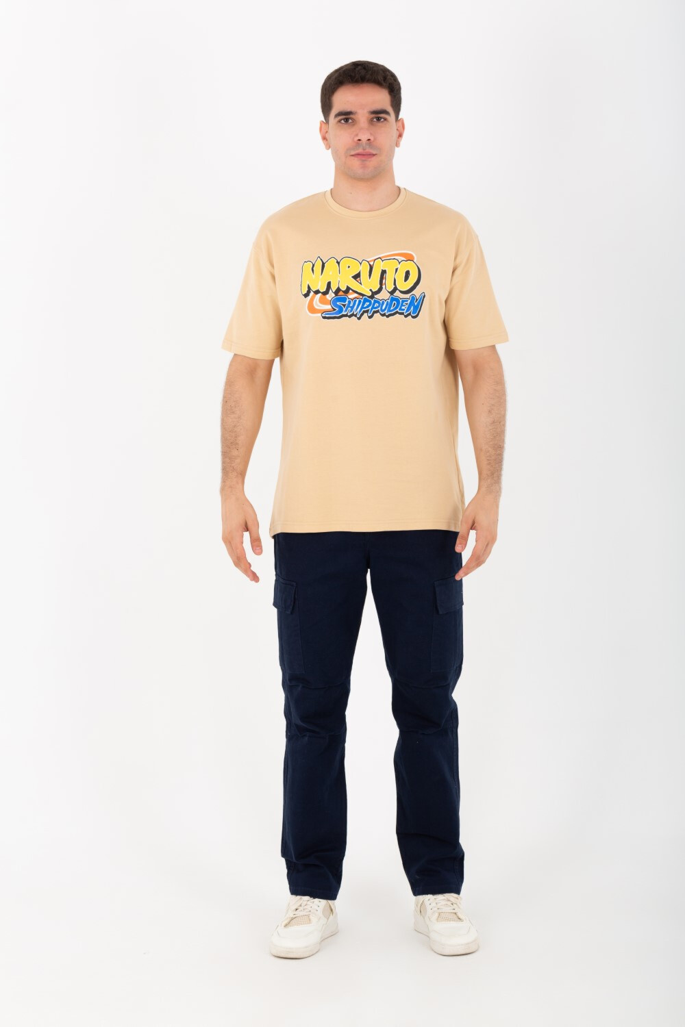 Mens Oversize Round Neck T-shirt Made Of High Quality Summer Melton Material