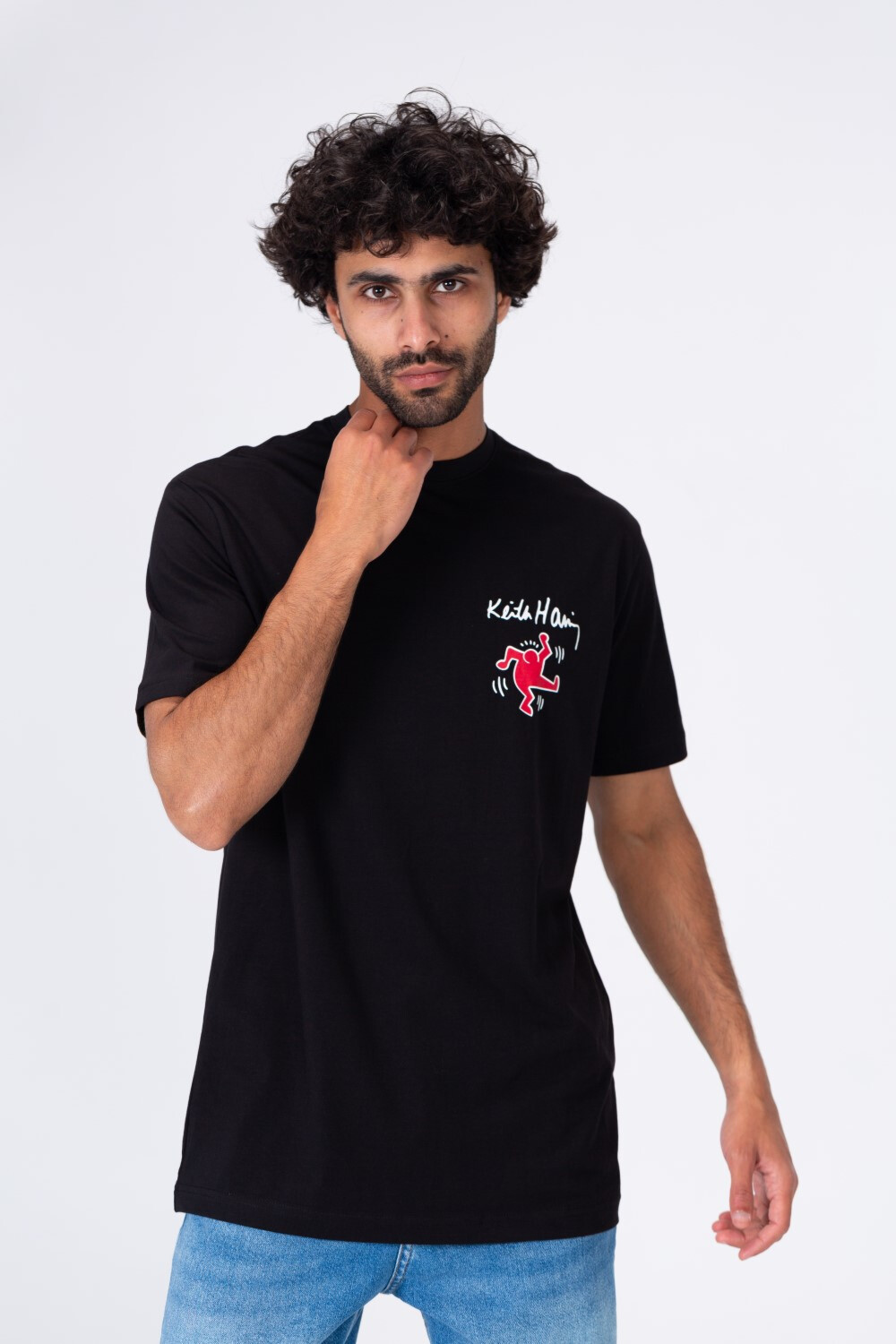 Mens Printed T-shirt With Short Sleeves And Rround Neck